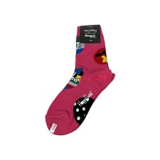 Happy Socks Disney Daisy  Minnie Dot Womens Size 5.5-9.5 Unisex Hot Pink New