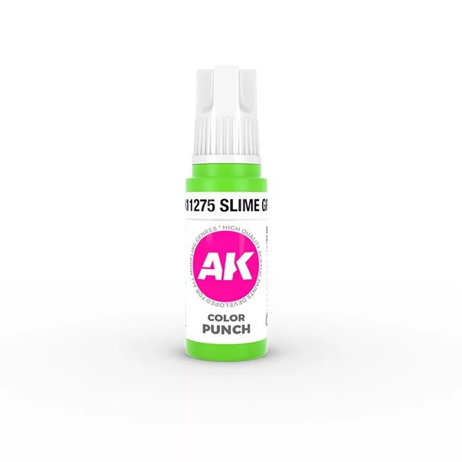 AK Interactive AK11275 - Slime Green Color Punch 17 Ml - New