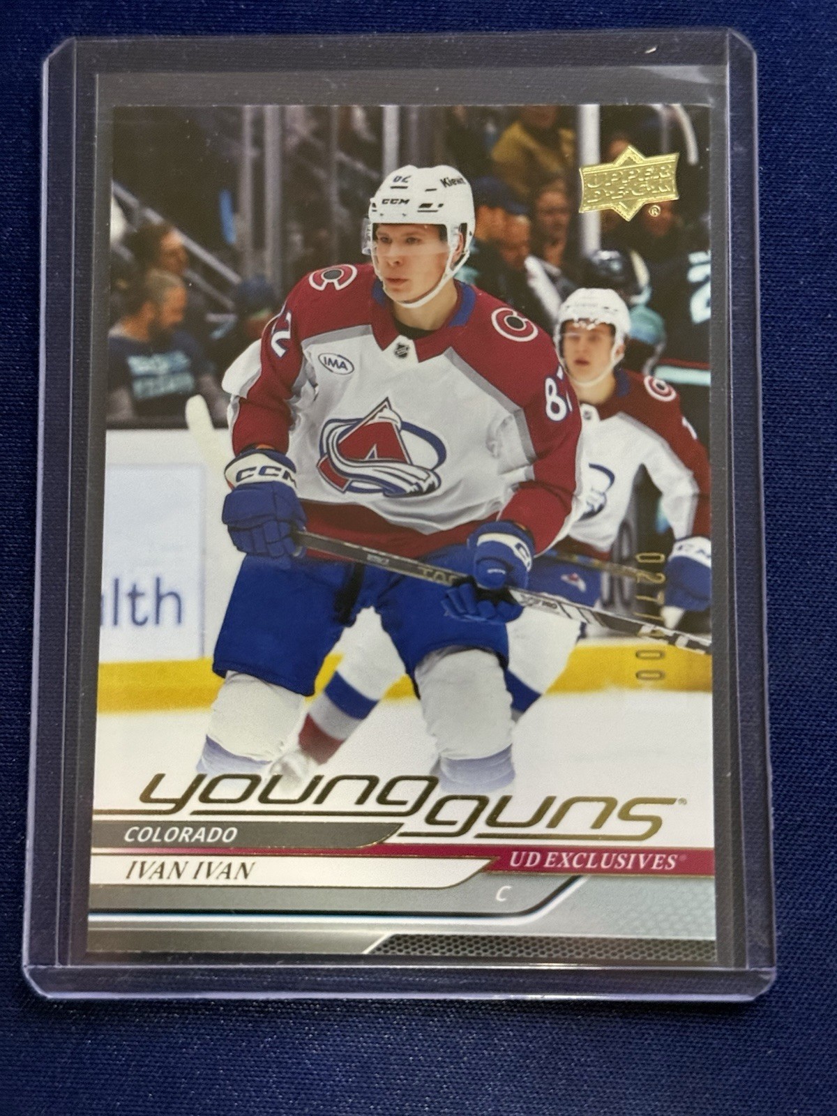 2024-25 Upper Deck Series 2 UD Exclusives Young Guns Ivan Ivan #481 (RC) /100