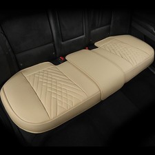 Premium Pu Leather Rear Seat Covers Beige Premium Pu Leather Rear Seat Covers Beige