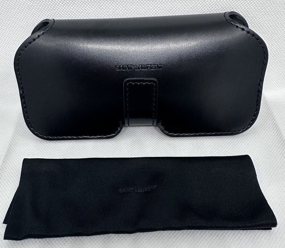 New Saint Laurent Black Authentic Eyeglasses Sunglasses Case 