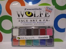 ESSENTIALS WOLFE ~ FACE ART & FX HYDROCOLOR MAKEUP PALETTE ~ 2.22 OZ