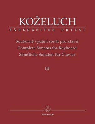 Sämtliche Sonaten für Clavier III, Leopold Kozeluch
