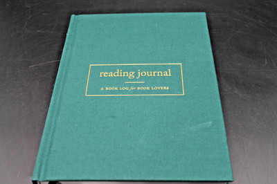 Reading Journal A Book Log for Book Lovers Green Hardcover Reading Tracker