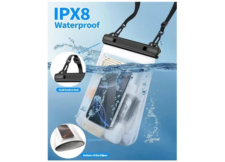 Large Waterproof Phone Pouch Waterproof Pouch iPhone Samsung Google Motorola B1 - Image 3 of 4