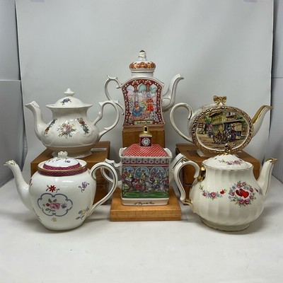 Vintage Sadler Teekanne Sammlung Multi Englisch Porzellan 6er Set Tea Party DQ