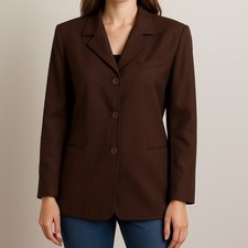 Vintage Synari Brown Blazer  Women  s Size Large  Made in USA