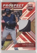 2018 Panini Elite Extra Edition Prospect Materials Red 36/49 Lucas Erceg nd3