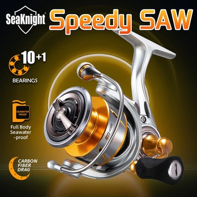 SeaKnight Speedy SAW Spinning Reel 6.2:1 Saltwater Proof One-Piece Handle