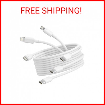 USB C to Lightning Cable 3Pack 6ft [Apple MFi Certified], iPhone Fast Charger