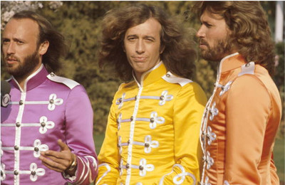 The Bee Gees On The Set Of Sgt Pepper'S Lonely Hearts Club 1978 OLD MUSIC PHOTO