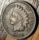 1890 INDIAN HEAD CENT PENNY GOOD HONEST COIN YOU GRADE LOOK AT THE PHOTO'S
