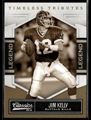 2010 Panini Classics Jim Kelly #226 NM Timeless Tributes Gold #/50