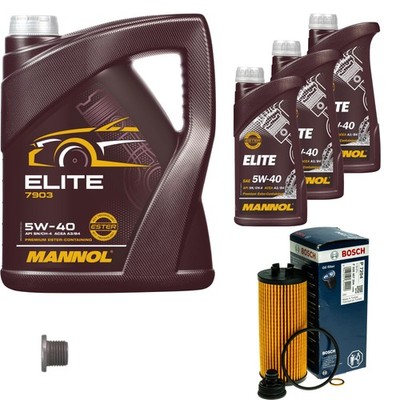 BOSCH Ölfilter Motoröl 8L MANNOL ELITE 5W-40 für MINI BMW Mini Cooper 2 Active