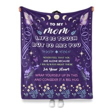 Gifts for Mom Blanket 60x50 inch Soft Fleece Throw for Mother's Birthday Gift