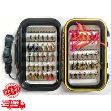 Fly Fishing 54 Nymph Flies Assortment BH Wet Fly for Trout Flyfishing with Wa...