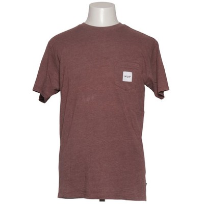 HUF, T-shirt, Größe: M, Rot, Baumwolle/Polyester, Einfarbig, Herren #XZT