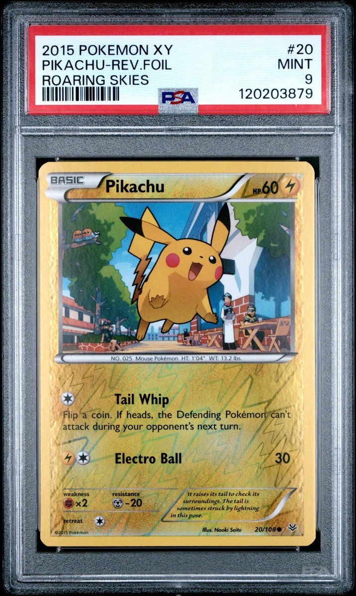 希少 英語版 ピカチュウ リバースホロ 20周年 35/108 Pikachu 20/108 Roaring Skies Reverse Holo for sale online | eBay