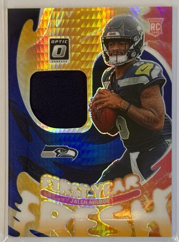 2025 Donruss Optic Jalen Milroe Blue Hyper (RAW)