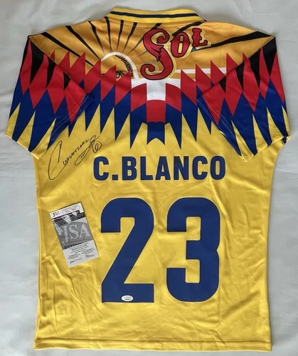 Cuauhtemoc Blanco Signed Jersey JSA COA America Mexico Futbol Soccer