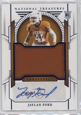 2024 Panini National Treasures Collegiate Blue 30/49 Jaylan Ford #71 Auto 1co7