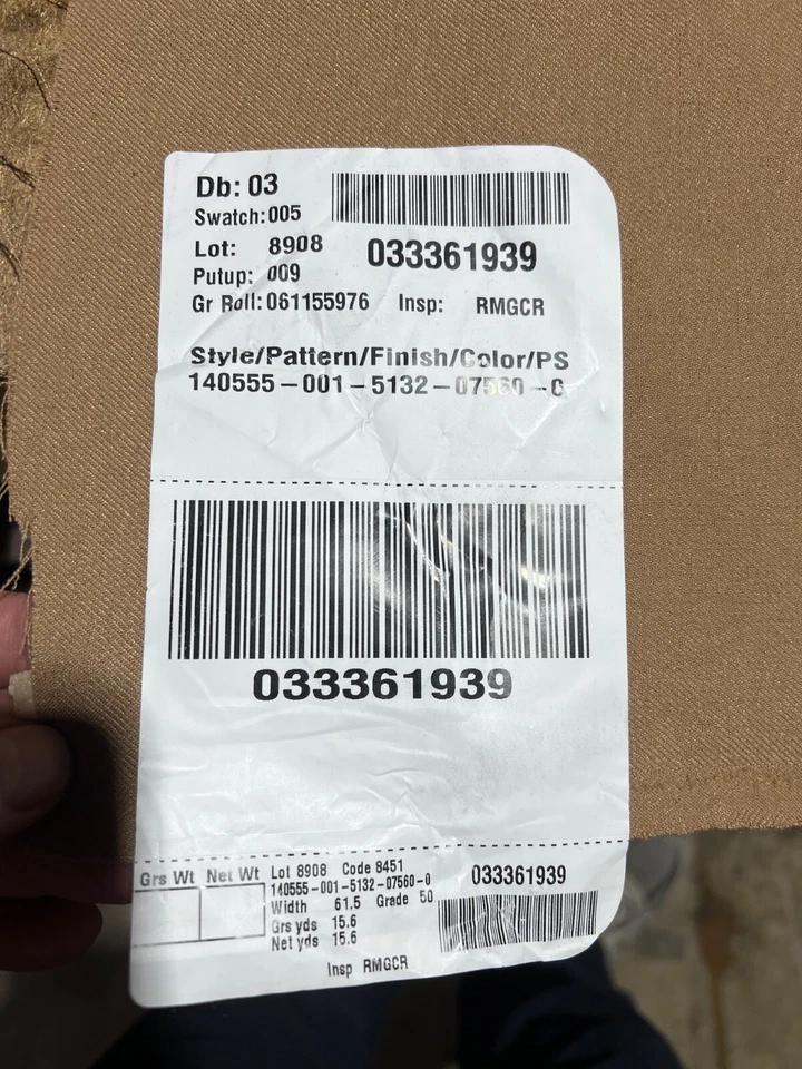 "Tela militar de sarga tostada de 60"" de ancho" Foto 4 de 4