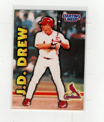1999 J.D. Drew Starting Lineup Card Free Shipping (E2354)