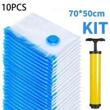 Vacuum Storage Bags - Hand Pump Space Saver Seal Bags for Clothes & Garments