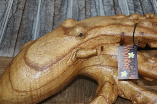 NEW Balinese Hand Carved & Crafted Suar Wood Octopus Sculpture - Bali Carving - Picture 2 of 4