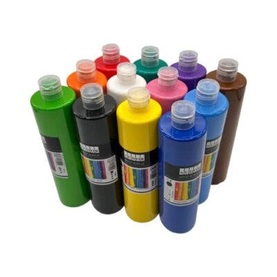 Borgione Tempera Lavabili per Bambini Colori Assortiti - ml 500-6 Pezzi