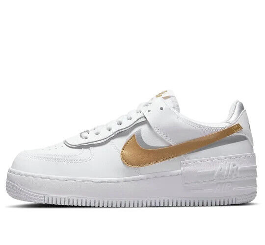 Shadow Air Force One White And Gold Light Bone Zalando Air Force