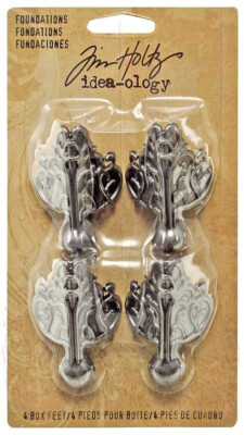 TIM HOLTZ Ideaology ADORNMENTS - FOUNDATION CORNERS -  2 PKGS TOTAL 8 PIECES