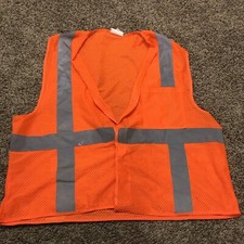 class 2 ansi/isea adult XL Orange reflective vest a12