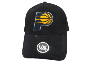 Indiana Pacers NBA Adult Unisex Black Curved Brim S/M Cap/Hat