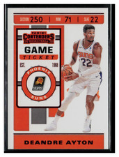 2019 Panini Contenders #23 Deandre Ayton Game Ticket