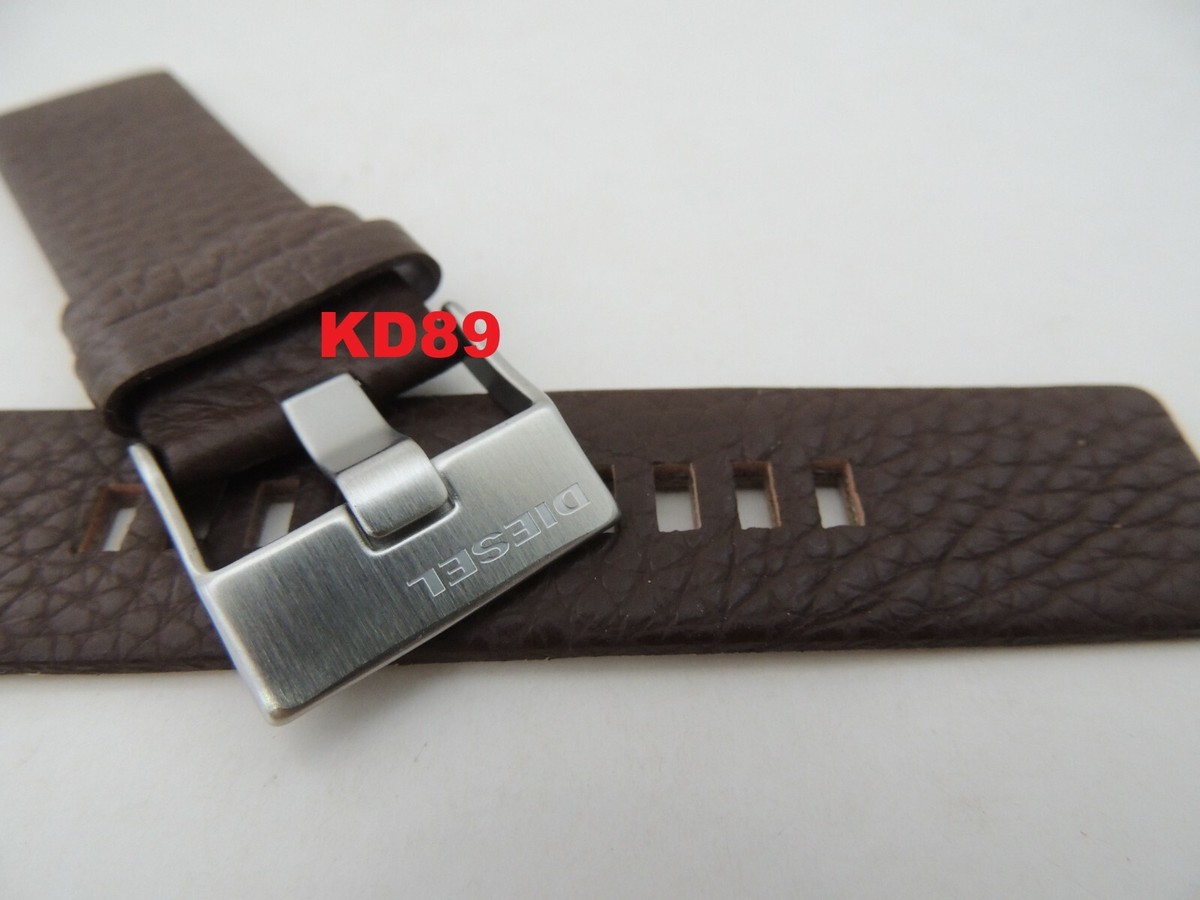 Genuine ORIGINAL DIESEL DZ 1512 BROWN leather strap band 24mm | eBay
