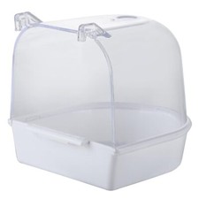 Clear Bird Bath for Cage Parakeet Cockatiel Accessories for Small Birds