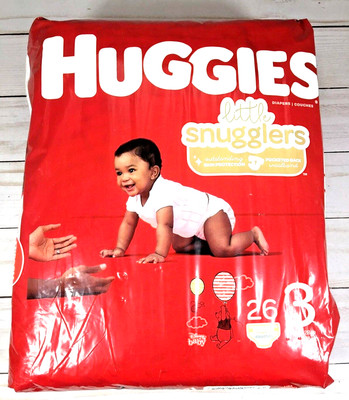 Huggies Little Snugglers Size 3 Disney Baby Diapers 26 Count 16-28 lbs
