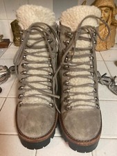 Jeffrey Campbell SILVER Suede Chrome Boots 8