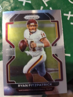 2021 Panini Prizm Ryan Fitzpatrick Silver Holo Prizm SP #211 Washington