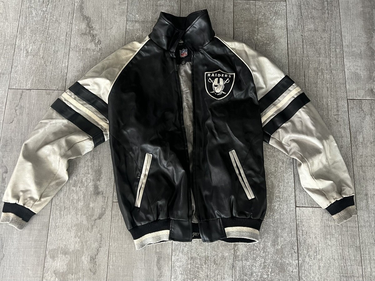 Vintage Raiders NFL Licensed Embroidered Faux Leather