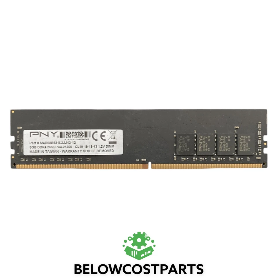 PNY M4U08S681LJJ43-12 8GB DDR4 2666 PC4-21300 CL19-19-19-43 Laptop Memory SDRAM - Image 2 of 3