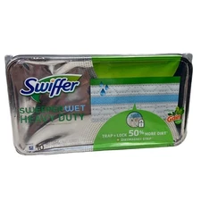 Swiffer Sweeper Wet Heavy Duty Cloths Gain Scent 10 Pack Sealed NIP