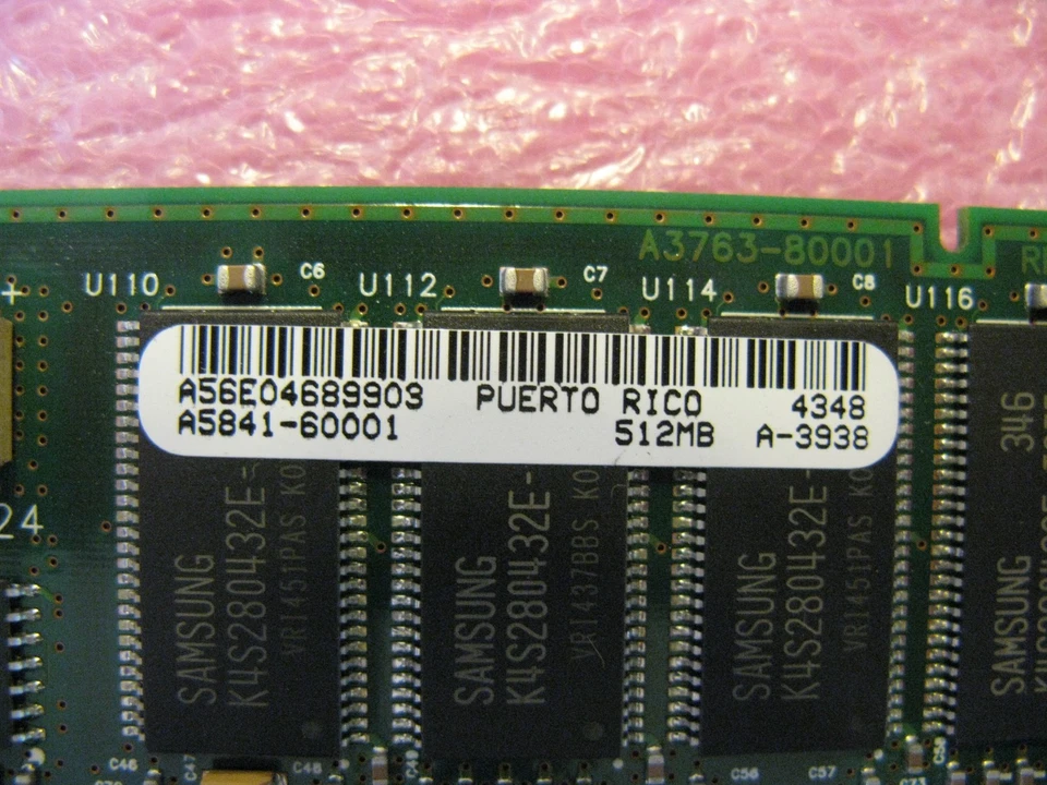 HP A5841-60001 1GB Kit ( 2 * 512MB Memory Dimm ) - L2601-C - Image 2 of 2