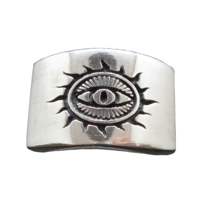 Echt Sterling Silber Herren Ring Amon Ra Auge Sonne massiv gepunzt 925 Kaiserin