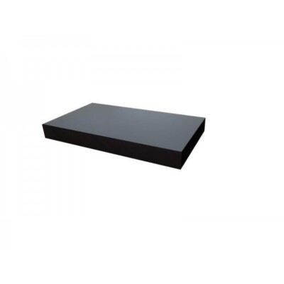   Kunststoff Montageplatte für Echolotgeber, zum Aufkleben, Schwarz 15x10x2 cm 