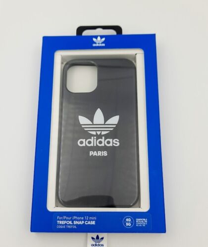 Fabrycznie nowe etui Adidas Trefoil Snap iPhone 12 mini - czarne - Zdjęcie 1 z 1