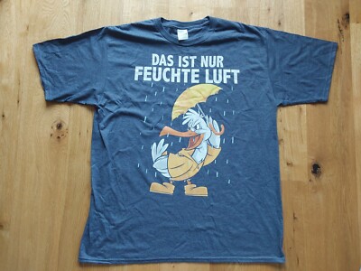 Fun T-Shirt Port & Company '' Das ist nur feuchte Luft '' Regen Möwe XL