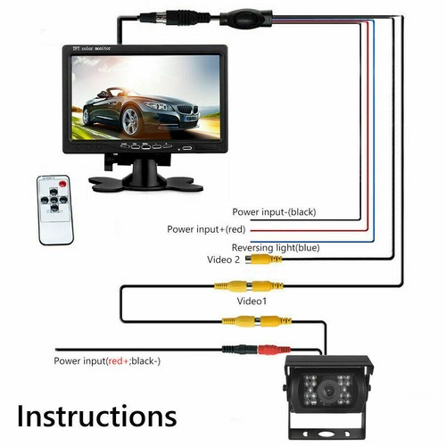 tft lcd reversing camera instructions manufacturer