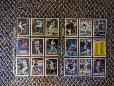 1991 Topps Baseball Complete Your Set #1-792 with Rookies